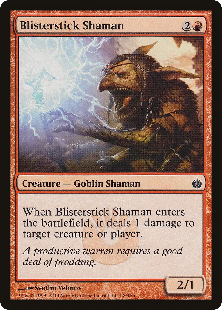 Blisterstick Shaman — Mirrodin Besieged — Magic: The Gathering
