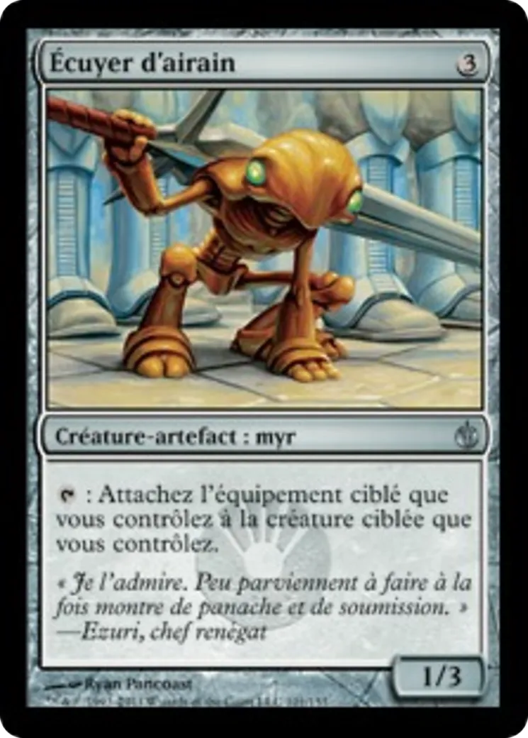 Écuyer d'airain — Mirrodin Besieged — Magic: The Gathering