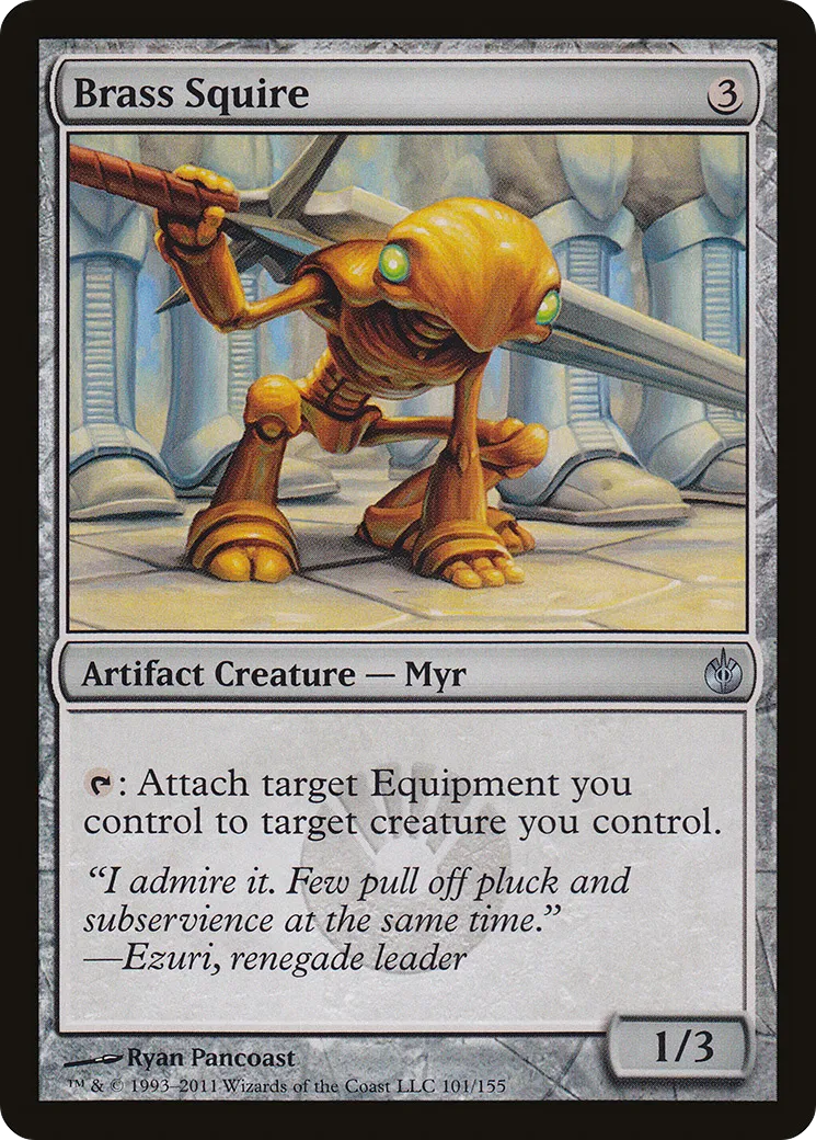 Brass Squire — Mirrodin Besieged — Magic: The Gathering