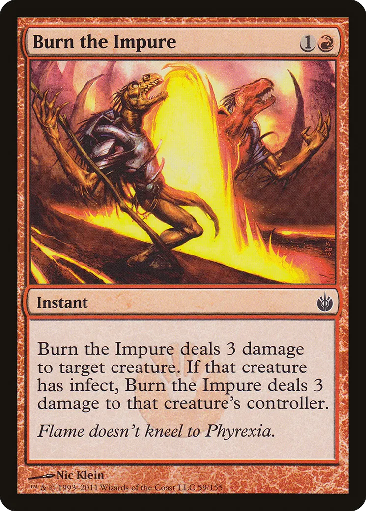Burn the Impure — Mirrodin Besieged — Magic: The Gathering