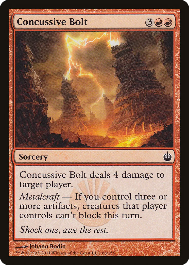 Concussive Bolt — Mirrodin Besieged — Magic: The Gathering