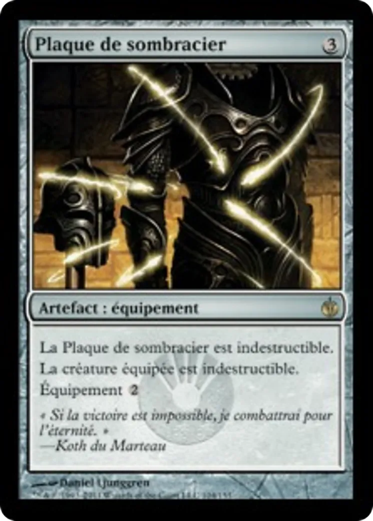 Plaque de sombracier — Mirrodin Besieged — Magic: The Gathering