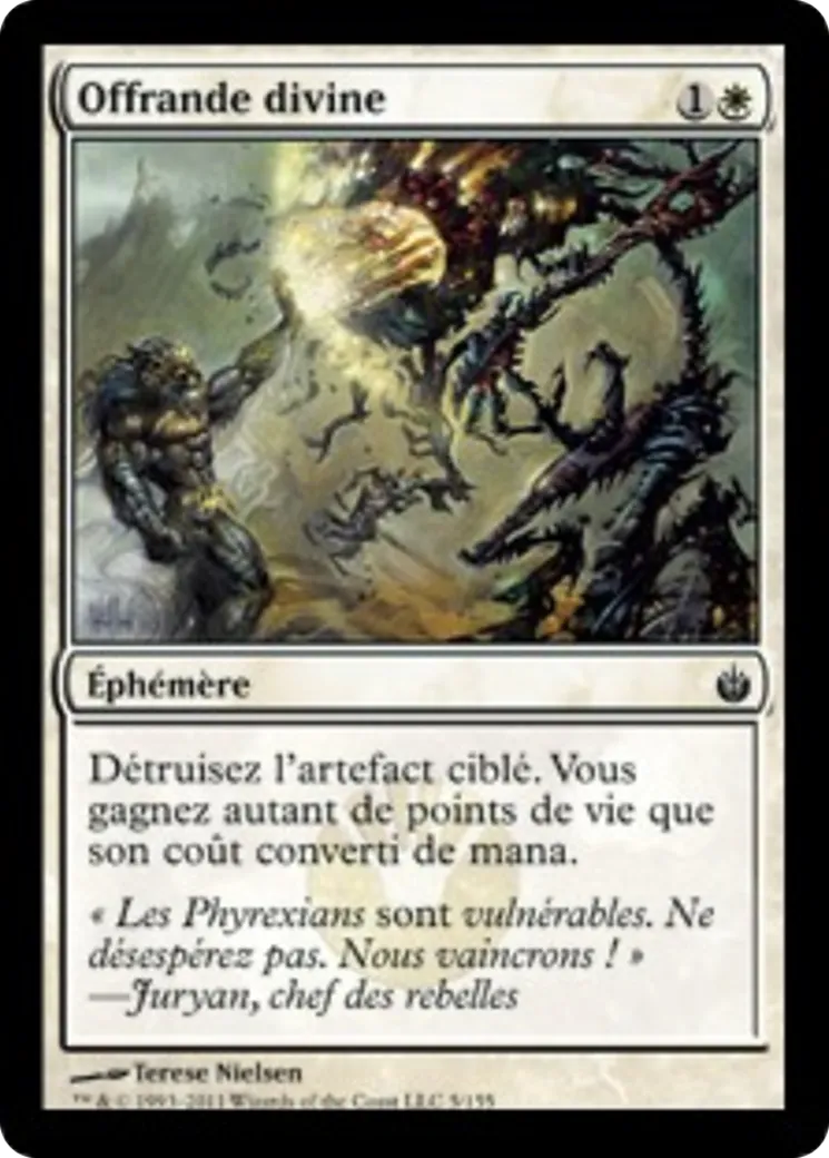 Offrande divine — Mirrodin Besieged — Magic: The Gathering