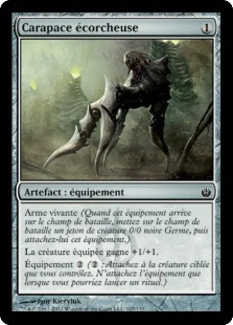 Carapace écorcheuse — Mirrodin Besieged — Magic: The Gathering
