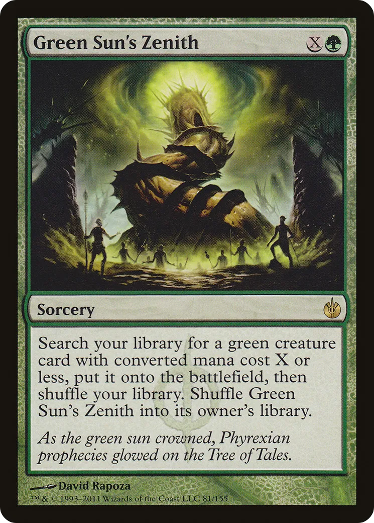 Green Sun's Zenith — Mirrodin Besieged — Magic: The Gathering