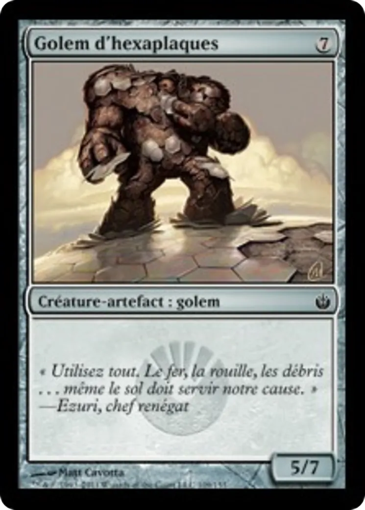 Golem d'hexaplaques — Mirrodin Besieged — Magic: The Gathering