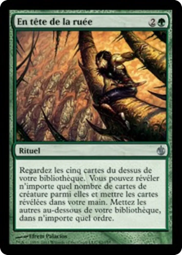 En tête de la ruée — Mirrodin Besieged — Magic: The Gathering