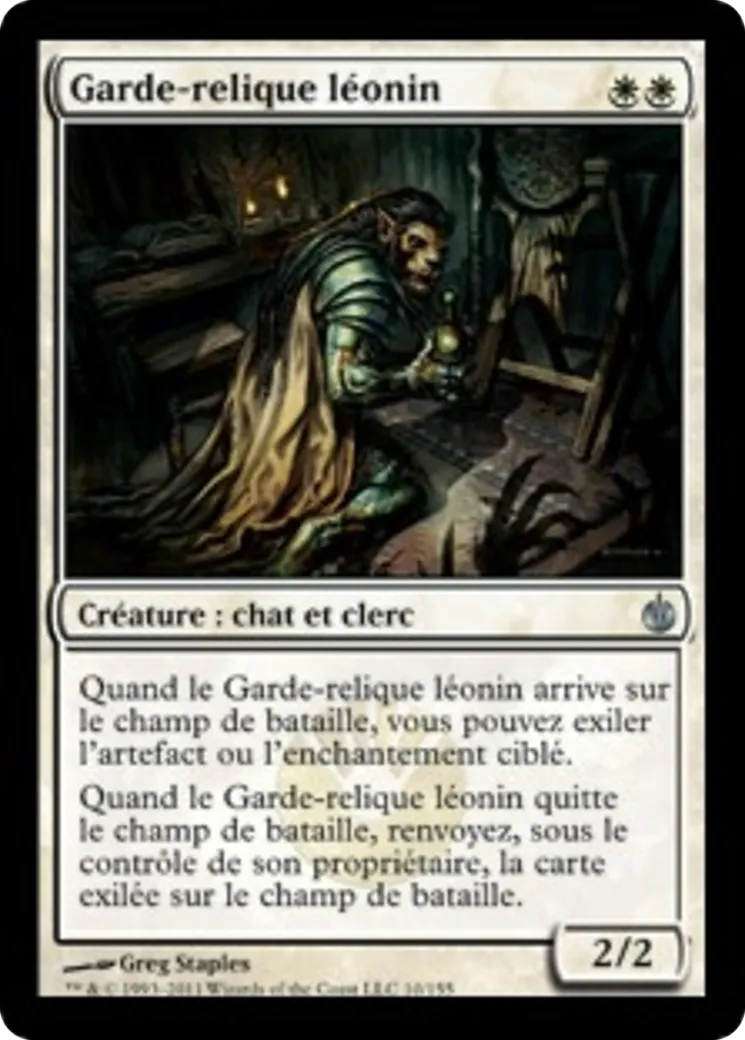 Garde-relique léonin — Mirrodin Besieged — Magic: The Gathering