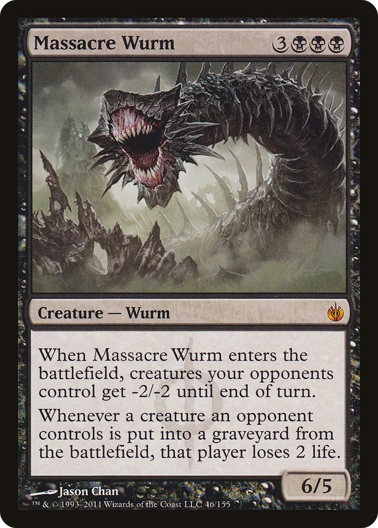 Massacre Wurm — Mirrodin Besieged — Magic: The Gathering