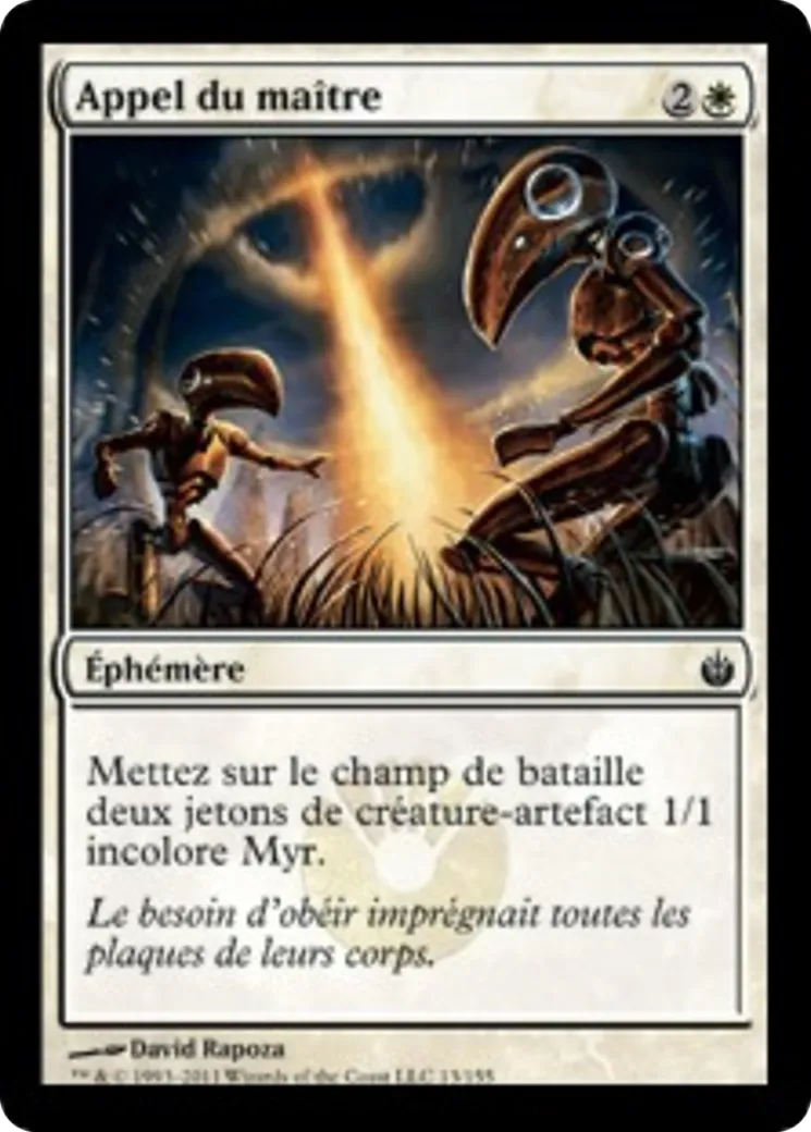 Appel du maître — Mirrodin Besieged — Magic: The Gathering