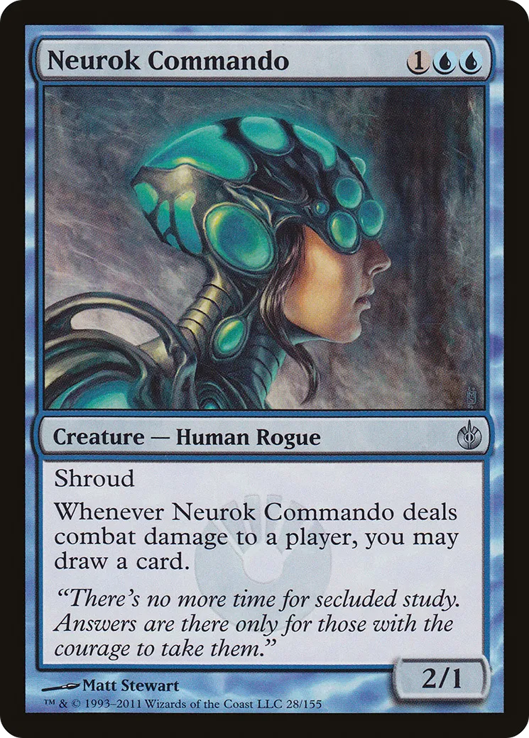 Neurok Commando — Mirrodin Besieged — Magic: The Gathering