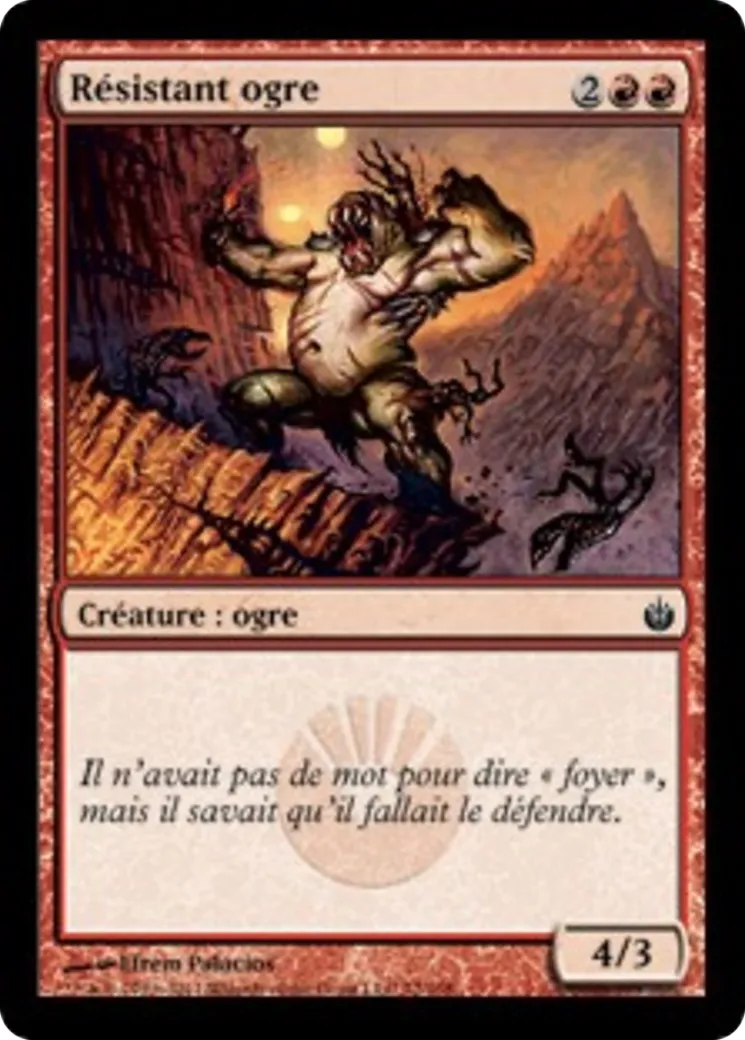 Résistant ogre — Mirrodin Besieged — Magic: The Gathering