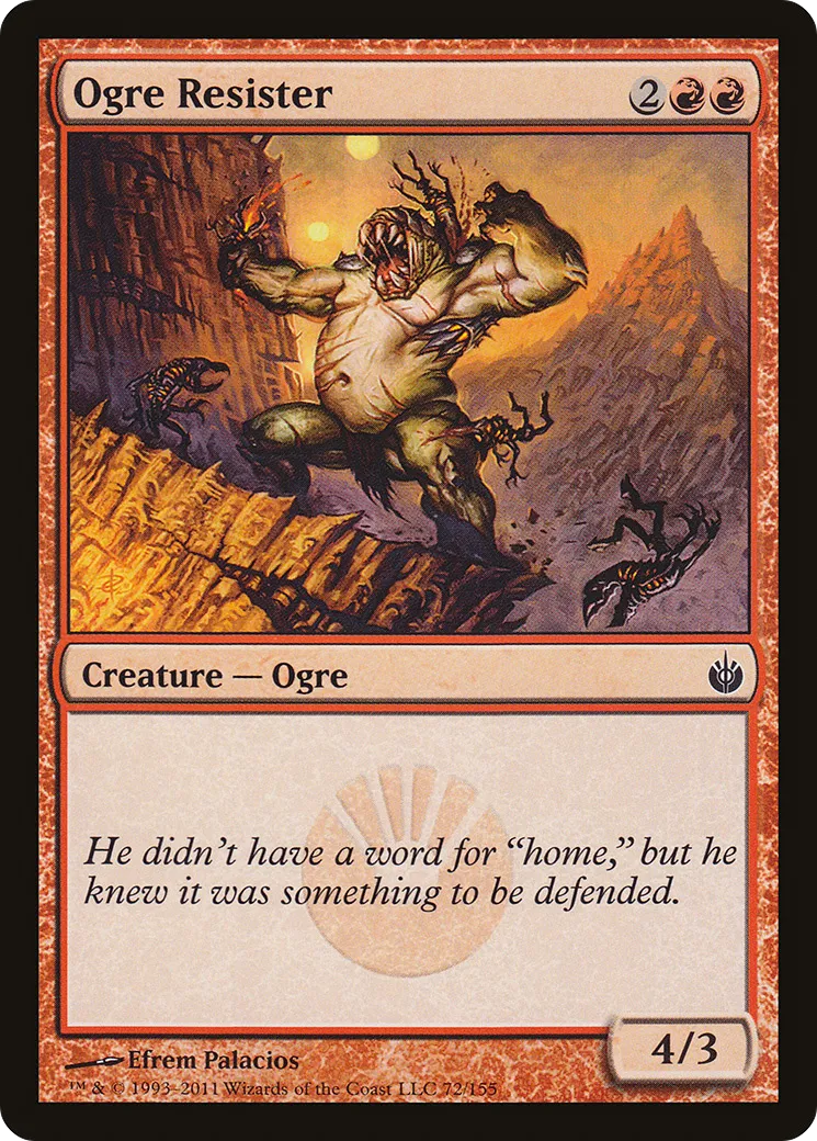 Résistant ogre — Mirrodin Besieged — Magic: The Gathering