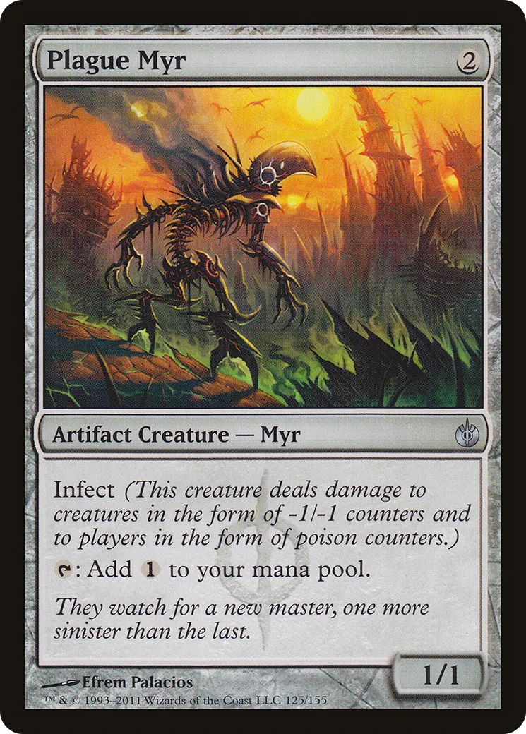 Plague Myr — Mirrodin Besieged — Magic: The Gathering