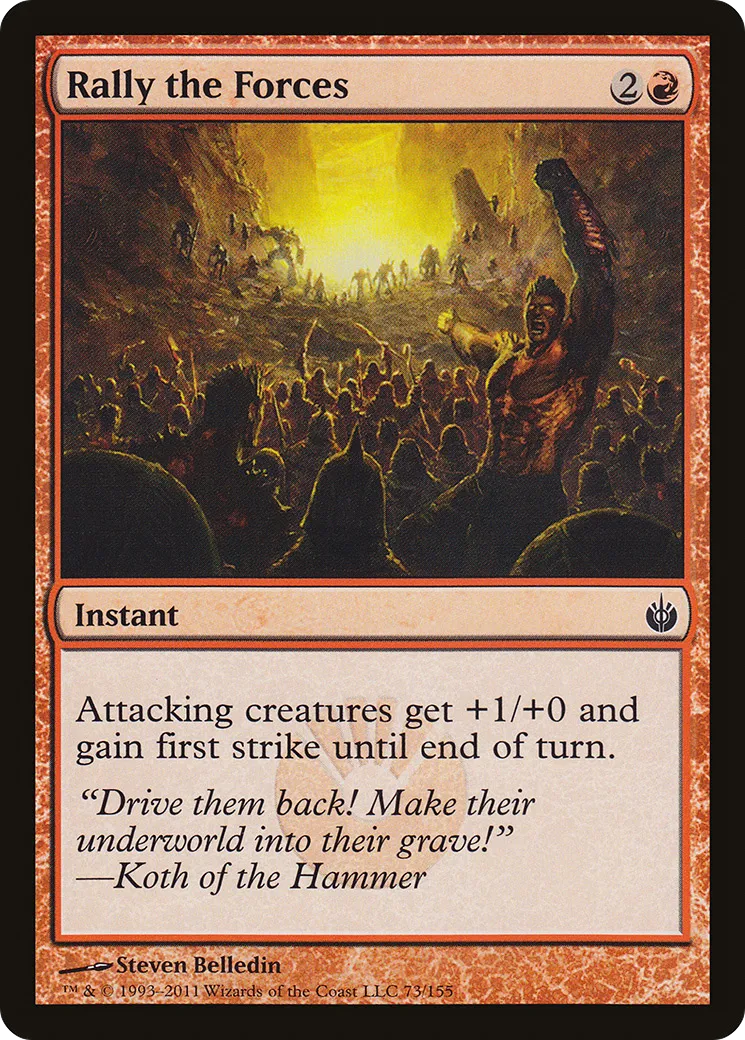 Ralliement des forces — Mirrodin Besieged — Magic: The Gathering
