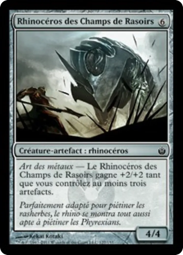 Rhinocéros des Champs de Rasoirs — Mirrodin Besieged — Magic: The Gathering