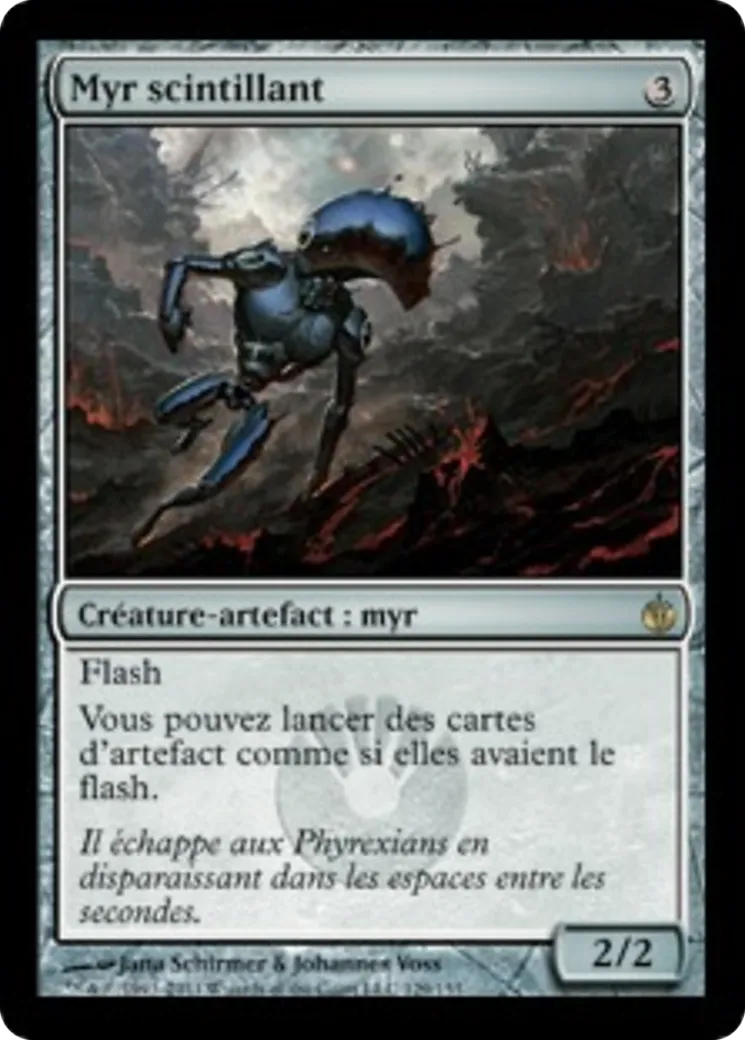 Myr scintillant — Mirrodin Besieged — Magic: The Gathering