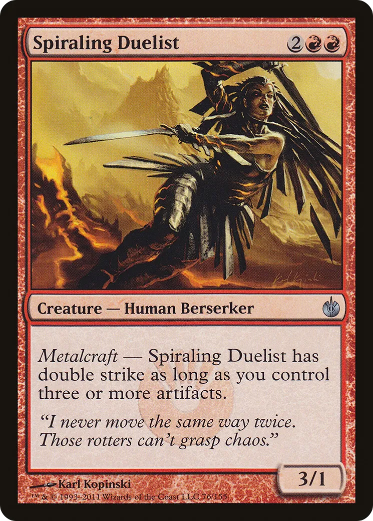 Duelliste tourbillonnante — Mirrodin Besieged — Magic: The Gathering