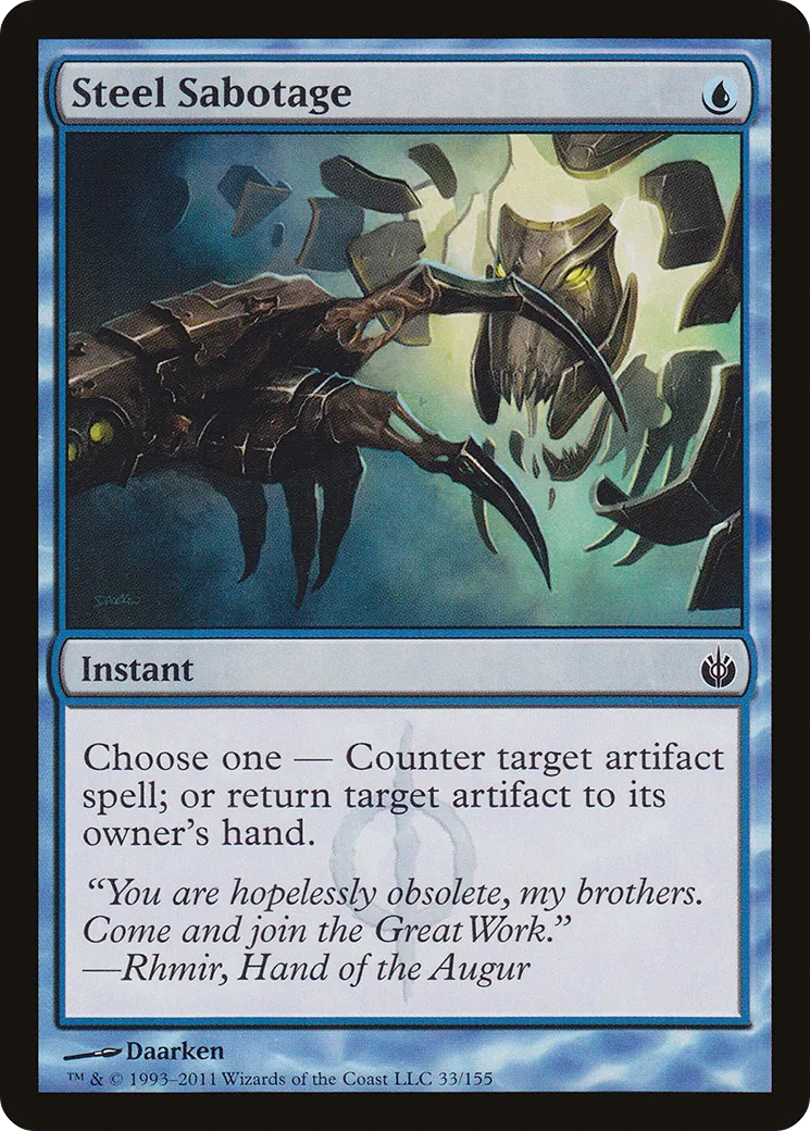 Steel Sabotage — Mirrodin Besieged — Magic: The Gathering