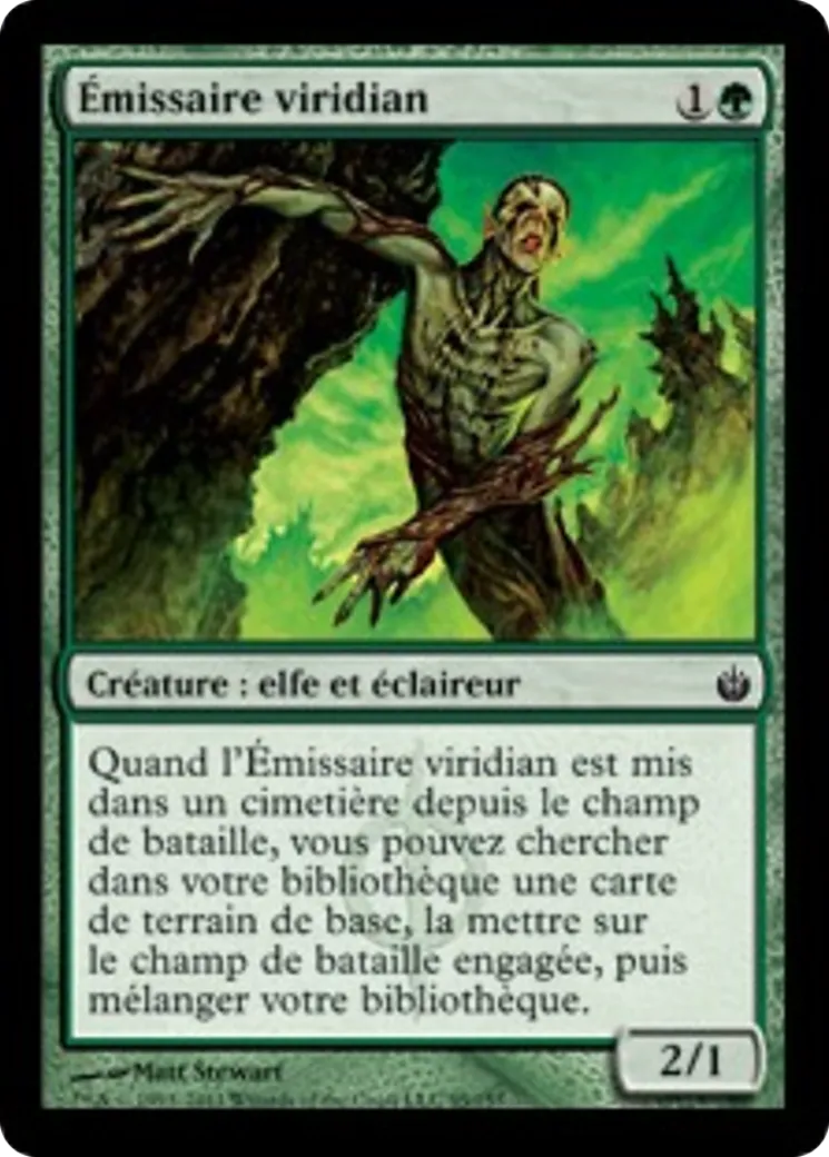 Émissaire viridian — Mirrodin Besieged — Magic: The Gathering