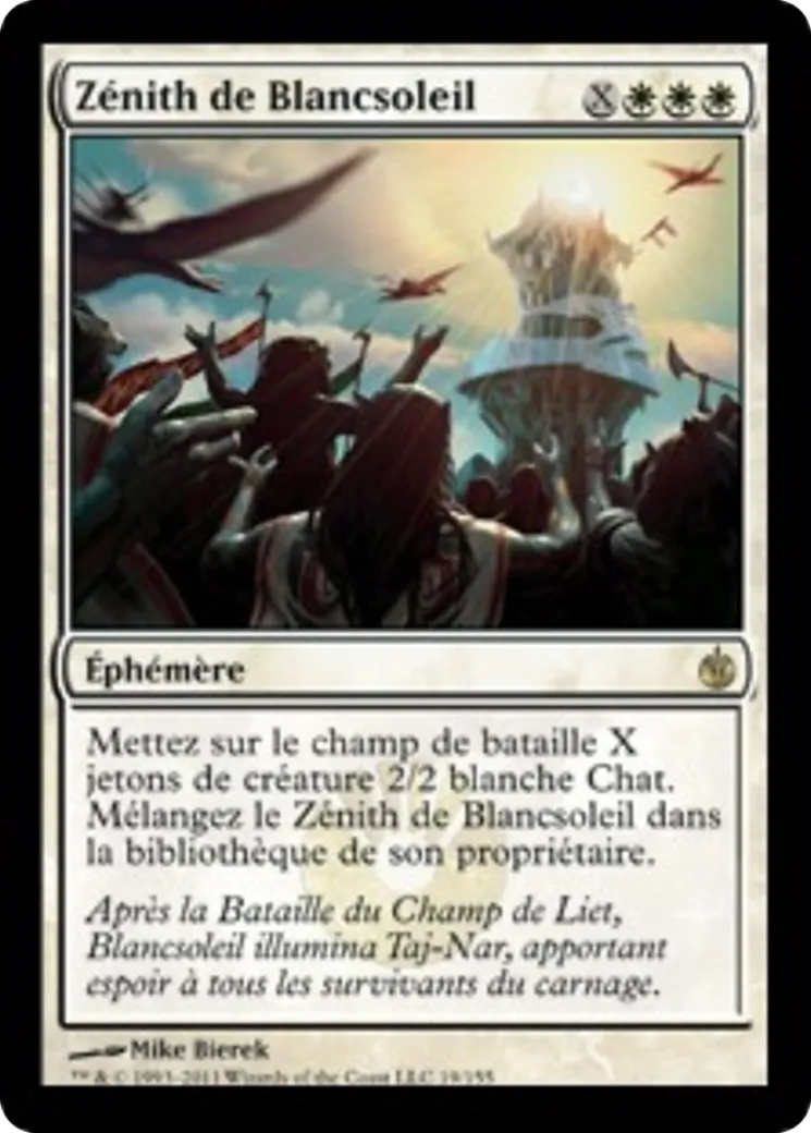 Zénith de Blancsoleil — Mirrodin Besieged — Magic: The Gathering