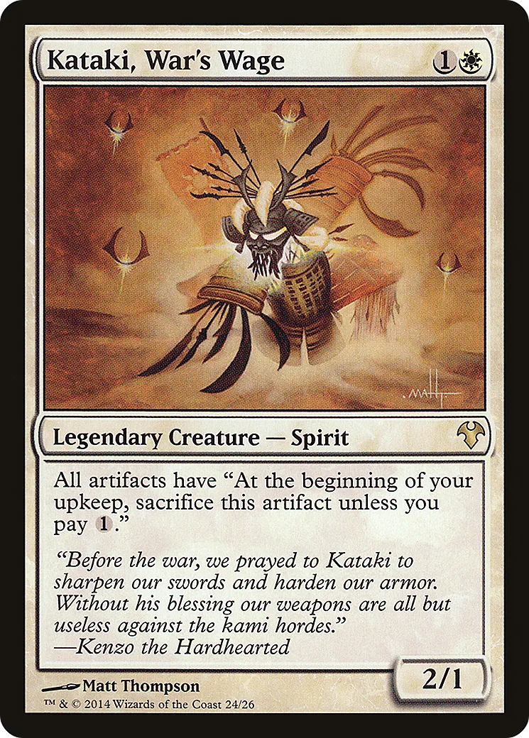 Kataki, tribut de la guerre — Modern Event Deck 2014 — Magic: The Gathering