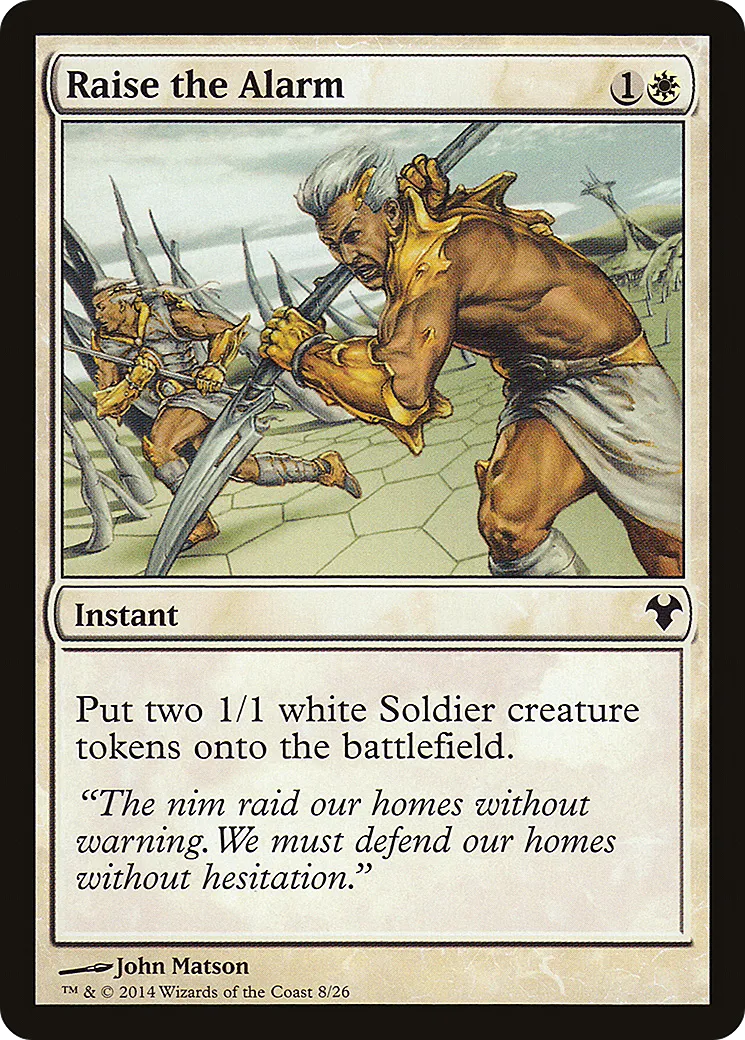 Raise the Alarm — Modern Event Deck 2014 — Magic: The Gathering