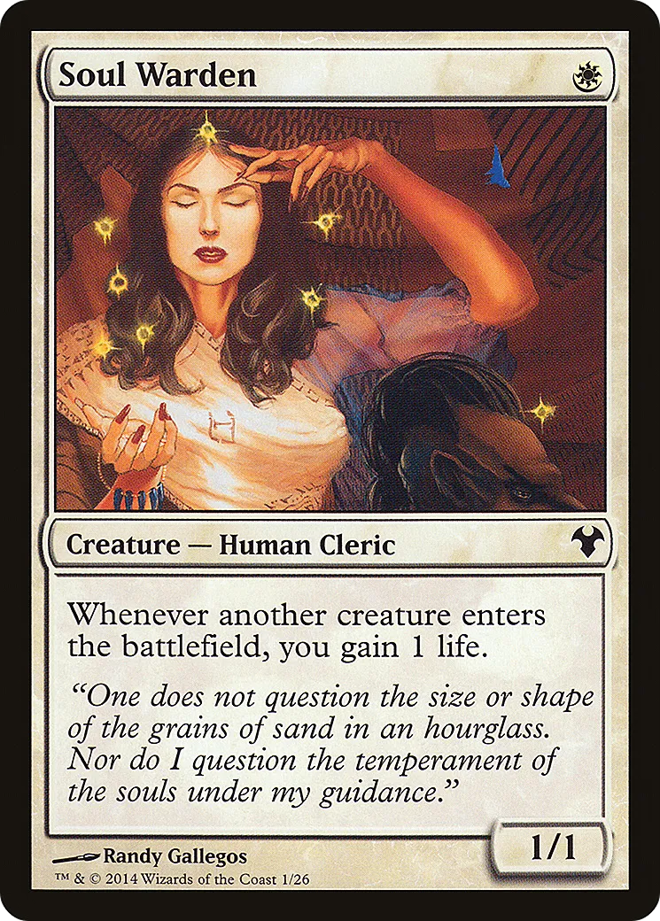 Soul Warden — Modern Event Deck 2014 — Magic: The Gathering