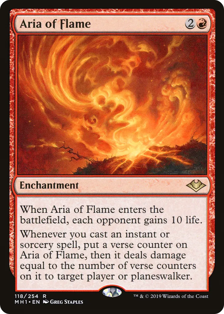 Aria of Flame from Modern Horizons - Magic: The Gathering