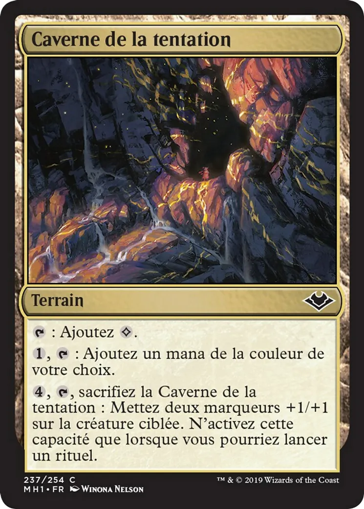 Caverne de la tentation — Modern Horizons — Magic: The Gathering