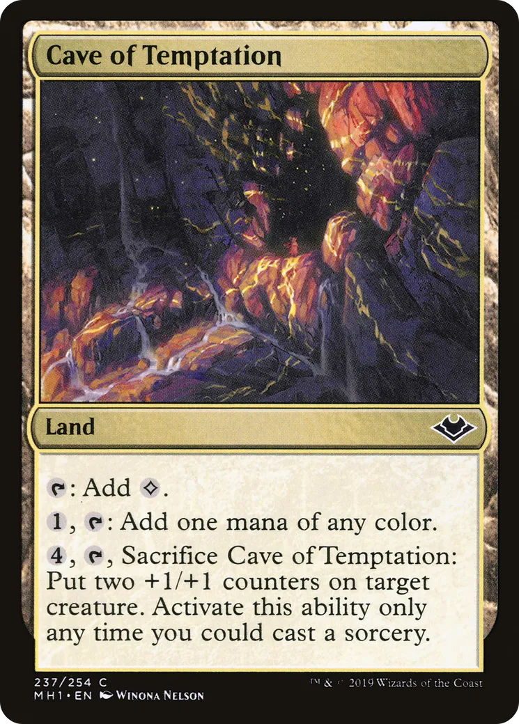 Caverne de la tentation — Modern Horizons — Magic: The Gathering