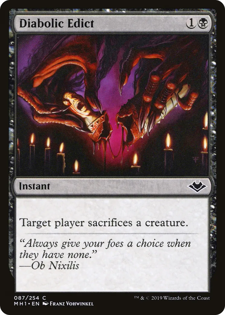 Édit diabolique — Modern Horizons — Magic: The Gathering