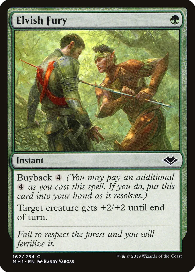Elvish Fury — Modern Horizons — Magic: The Gathering