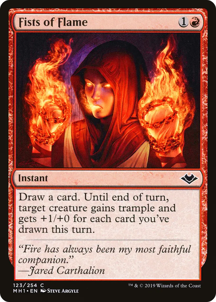 Fists of Flame — Modern Horizons — Magic: The Gathering