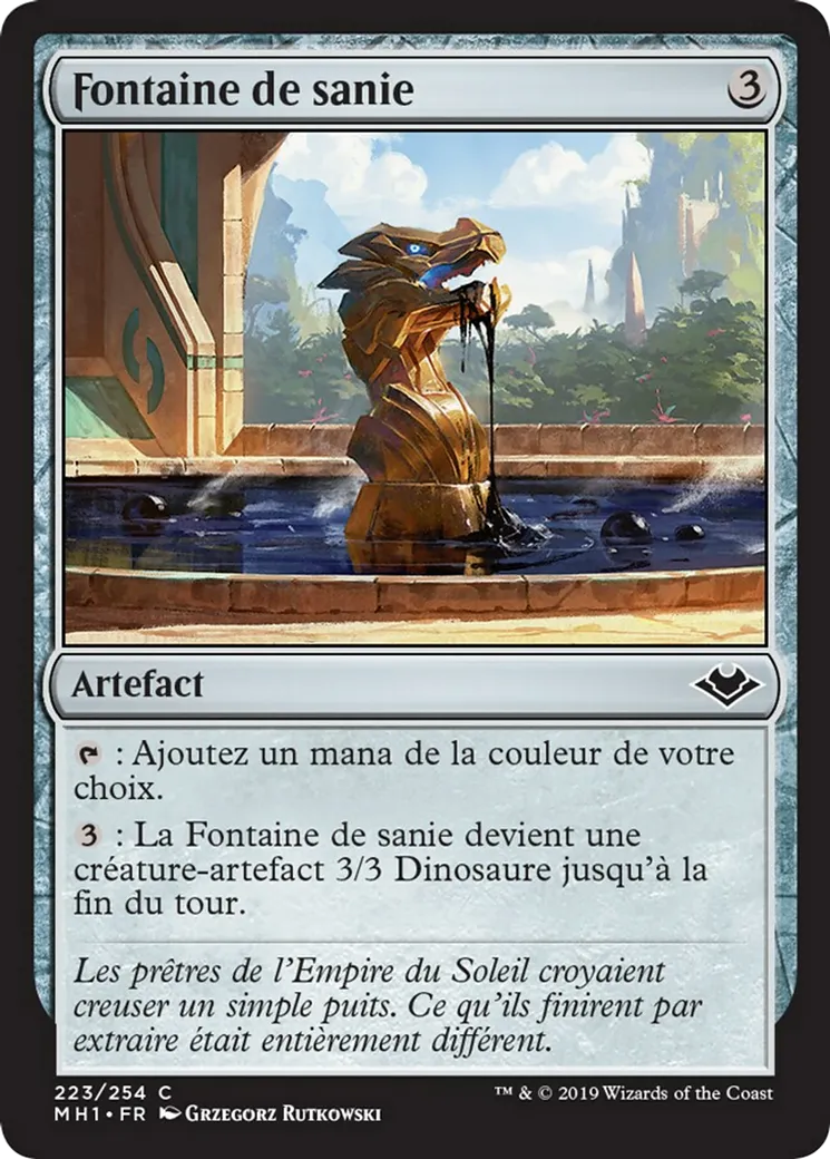 Fontaine de sanie — Modern Horizons — Magic: The Gathering