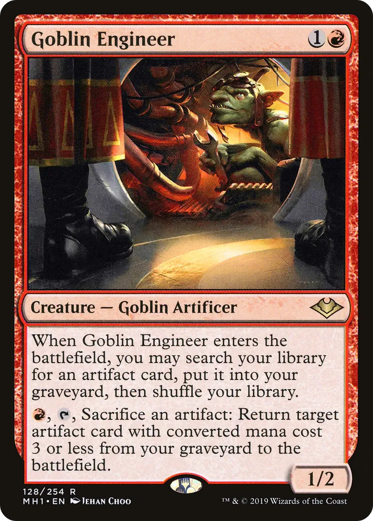 Goblin Engineer from Modern Horizons - Magic: The Gathering