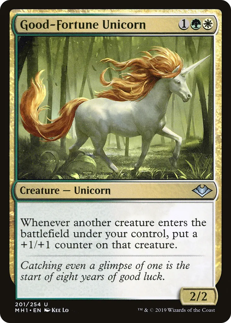 Licorne de bon augure — Modern Horizons — Magic: The Gathering