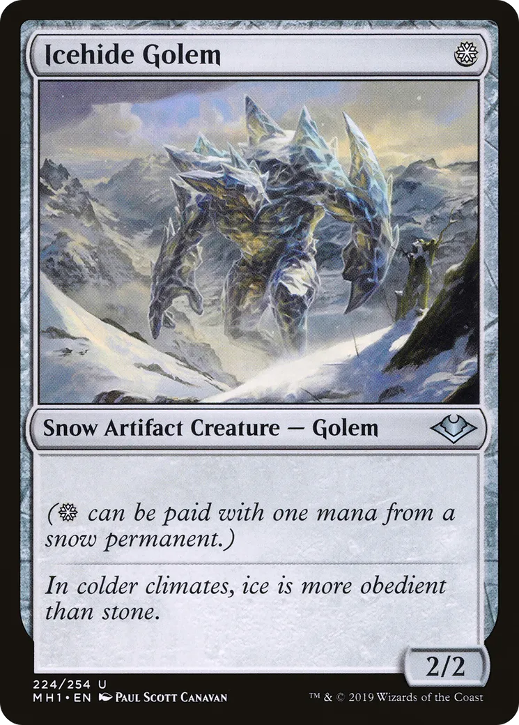 Golem à peau de glace — Modern Horizons — Magic: The Gathering
