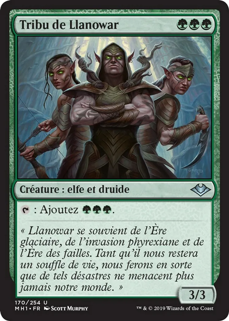 Tribu de Llanowar — Modern Horizons — Magic: The Gathering