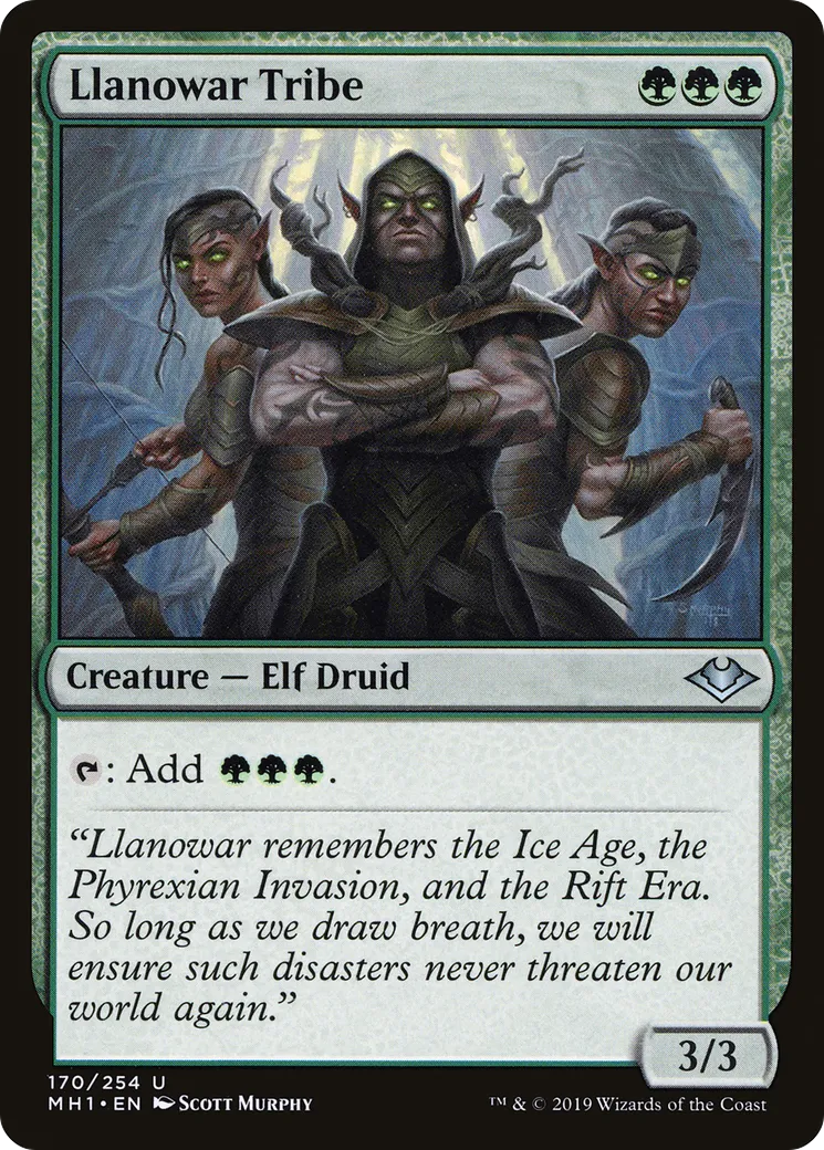 Llanowar Tribe — Modern Horizons — Magic: The Gathering