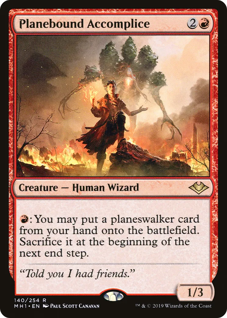 Planebound Accomplice — Modern Horizons — Magic: The Gathering
