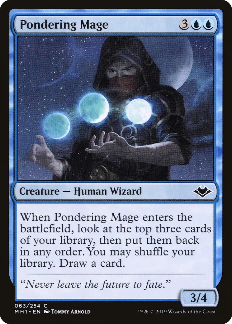 Pondering Mage — Modern Horizons — Magic: The Gathering