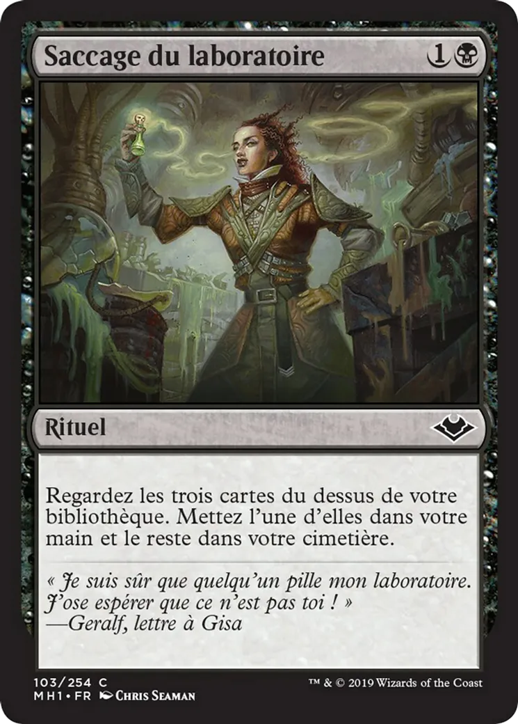 Saccage du laboratoire — Modern Horizons — Magic: The Gathering