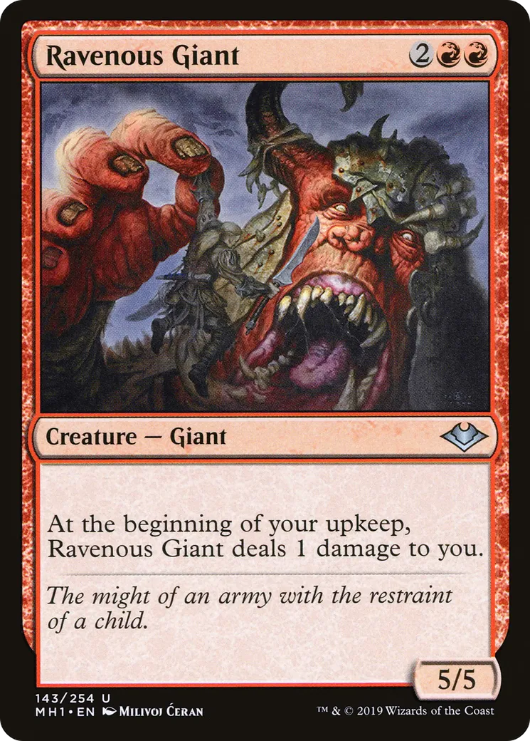 Ravenous Giant — Modern Horizons — Magic: The Gathering
