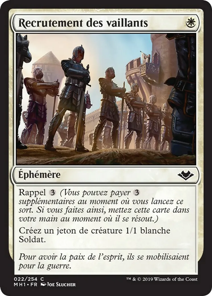 Recrutement des vaillants — Modern Horizons — Magic: The Gathering