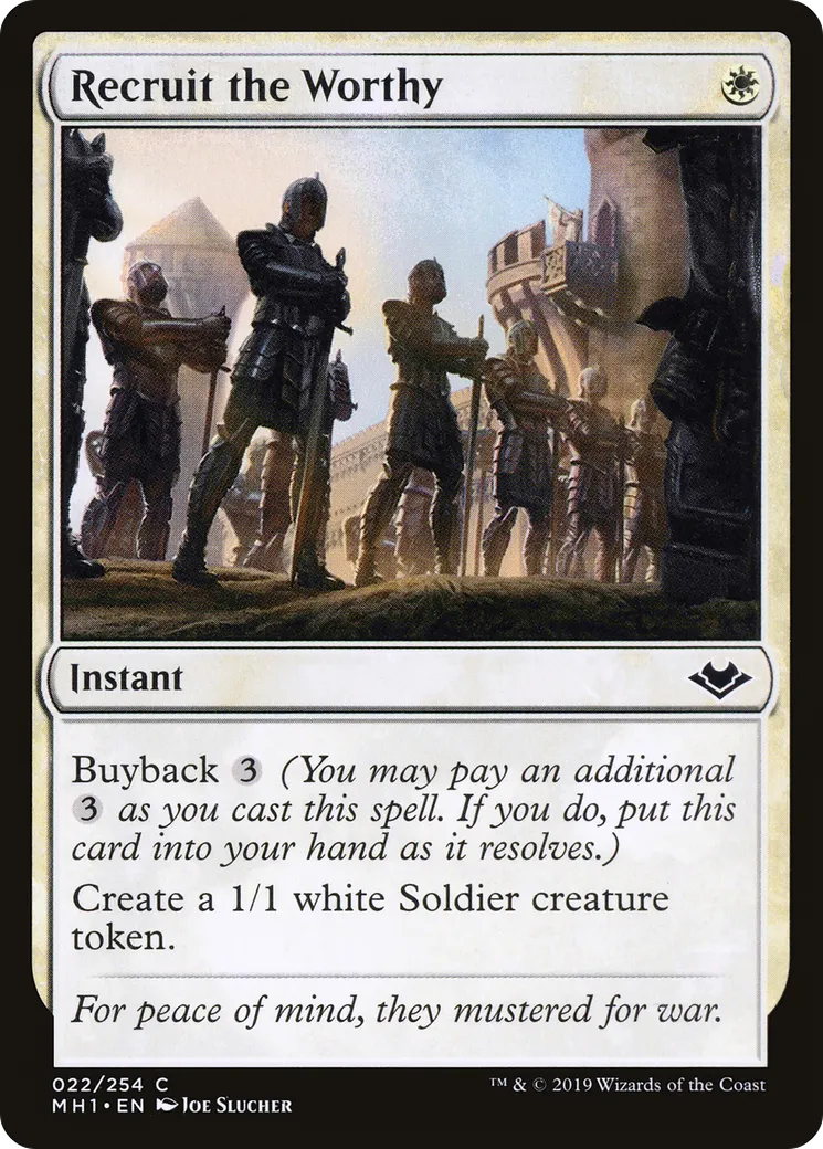 Recrutement des vaillants — Modern Horizons — Magic: The Gathering