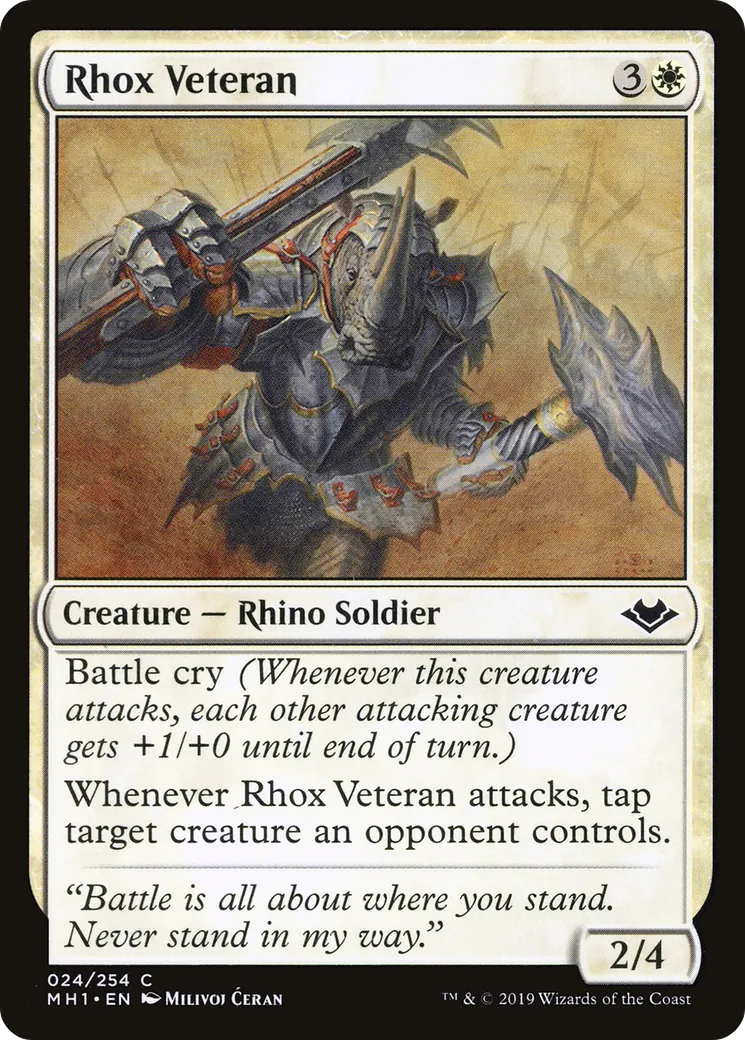Rhox Veteran — Modern Horizons — Magic: The Gathering
