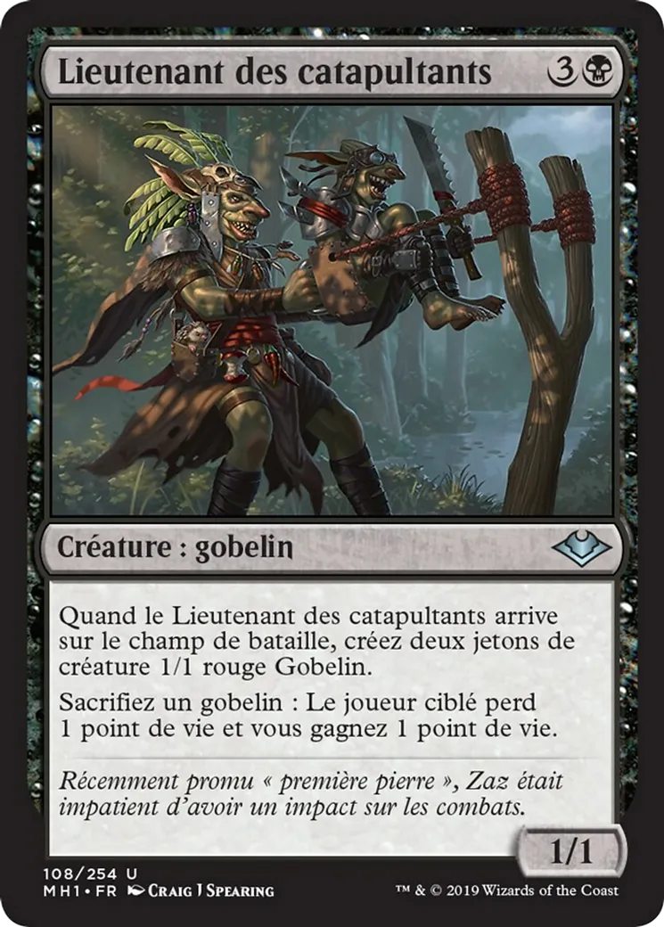 Lieutenant des catapultants — Modern Horizons — Magic: The Gathering