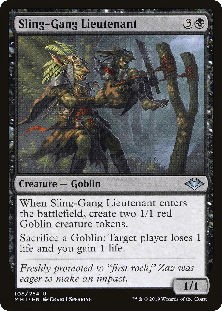 Sling-Gang Lieutenant — Modern Horizons — Magic: The Gathering