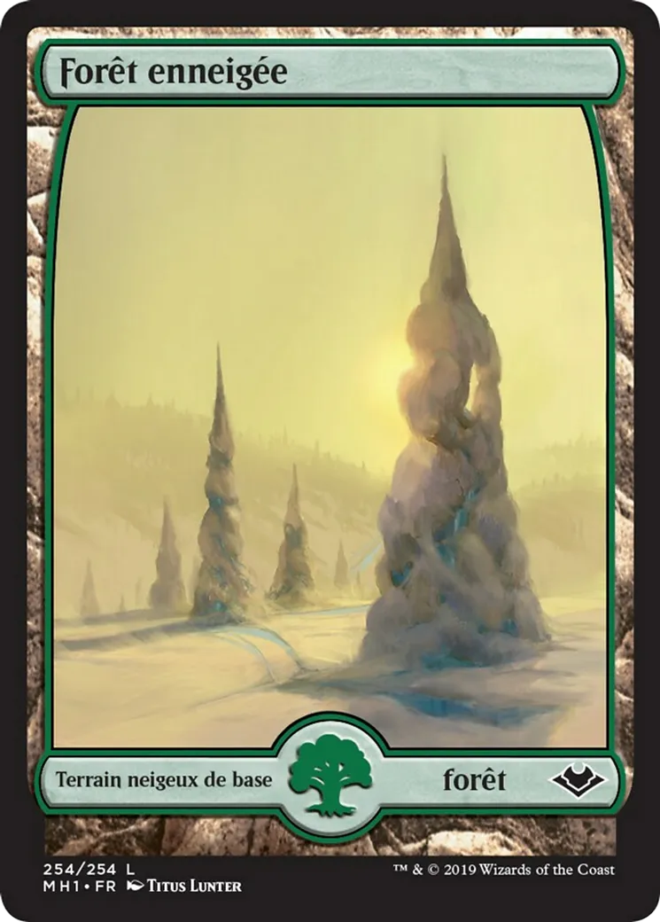 Forêt enneigée — Modern Horizons — Magic: The Gathering